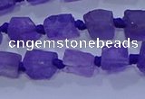 CNG5902 15.5 inches 4*6mm - 6*10mm nuggets rough amethyst beads