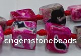 CNG6003 15.5 inches 12*16mm - 15*18mm nuggets agate beads