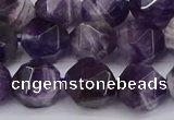 CNG6028 15.5 inches 12mm faceted nuggets dogtooth amethyst beads
