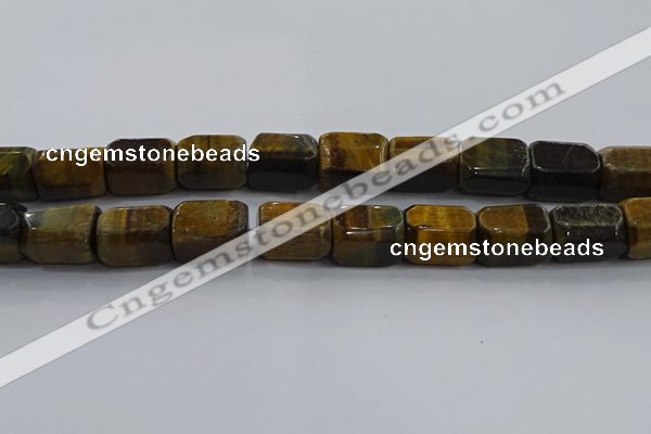CNG6426 15.5 inches 15*20mm faceted nuggets blue tiger eye beads