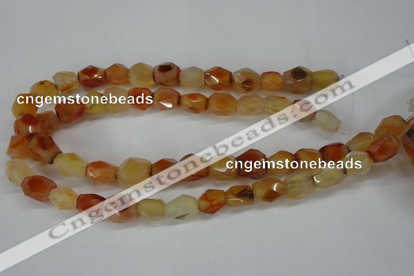 CNG680 15.5 inches 10*14mm - 13*18mm faceted nuggets agate beads