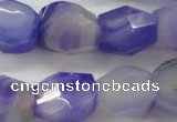 CNG686 15.5 inches 15*18mm - 18*20mm faceted nuggets agate beads