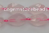 CNG6916 15.5 inches 12*16mm - 13*18mm faceted nuggets rose quartz beads