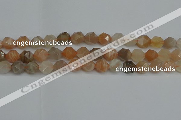 CNG7293 15.5 inches 12mm faceted nuggets moonstone beads