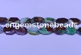 CNG7518 25*35mm - 30*40mm faceted freeform australia chrysoprase beads