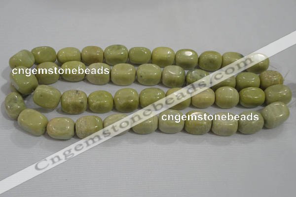 CNG771 15.5 inches 15*18mm nuggets lemon jasper beads wholesale