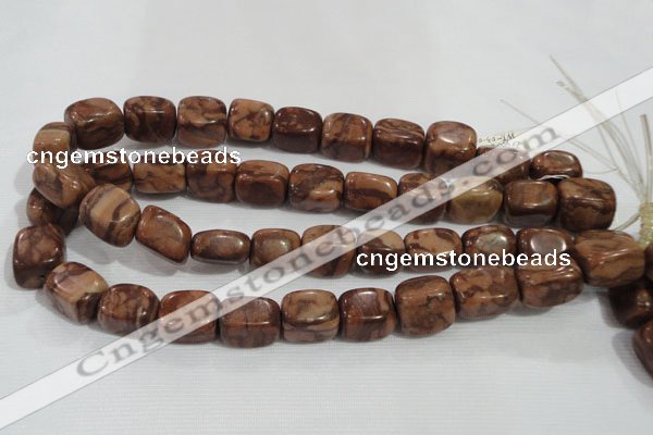 CNG772 15.5 inches 13*18mm nuggets chinese bamboo stone beads wholesale