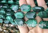 CNG7824 15.5 inches 13*18mm - 18*25mm faceted freeform malachite beads