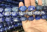 CNG7850 15.5 inches 12*16mm - 15*20mm faceted nuggets lapis lazuli beads