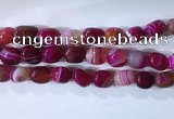 CNG8133 15.5 inches 8*12mm nuggets striped agate beads wholesale