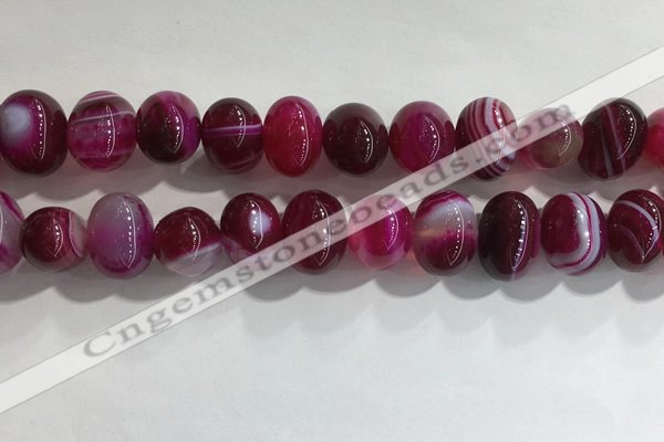 CNG8383 15.5 inches 12*16mm nuggets striped agate beads wholesale