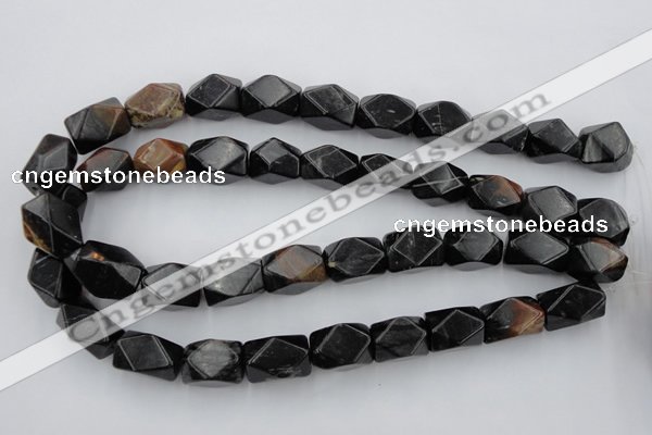CNG843 15.5 inches 13*18mm faceted nuggets picasso jasper beads