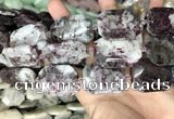 CNG8559 22*30mm - 25*35mm faceted freeform tourmaline beads