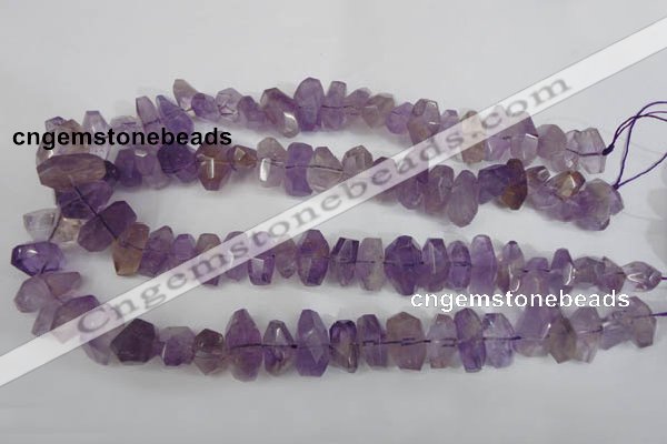 CNG861 15.5 inches 10*14mm – 13*20mm faceted nuggets amethyst beads