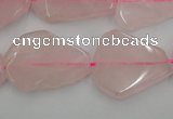 CNG888 15.5 inches 18*22mm – 25*30mm freeform rose quartz beads