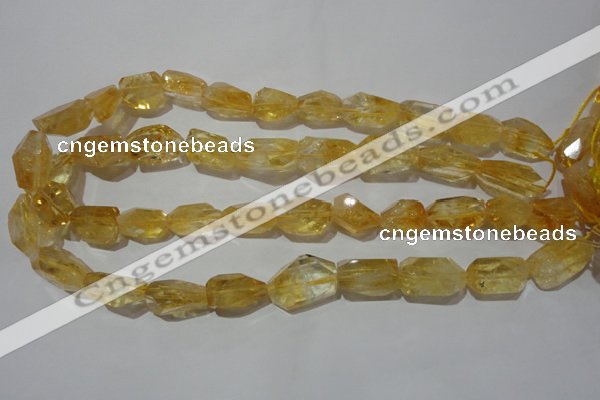 CNG902 15.5 inches 13*18mm – 15*25mm faceted nuggets citrine beads