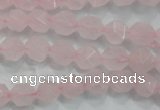 CNG919 15 inches 8mm faceted nuggets rose quartz beads