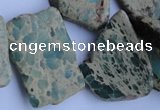 CNI58 15.5 inches 15*20mm – 25*48mm freeform natural imperial jasper beads