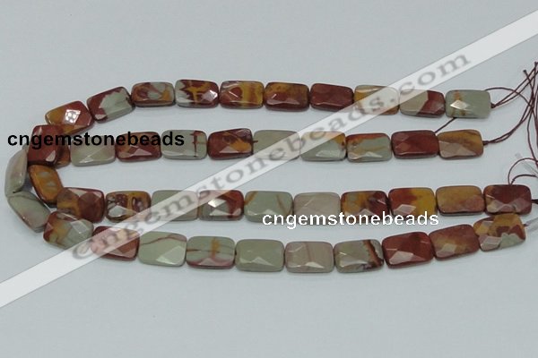 CNJ12 15.5 inches 13*18mm faceted rectangle natural noreena jasper beads