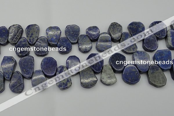 CNL1153 Top drilled 15*20mm - 18*25mm freeform lapis lazuli beads