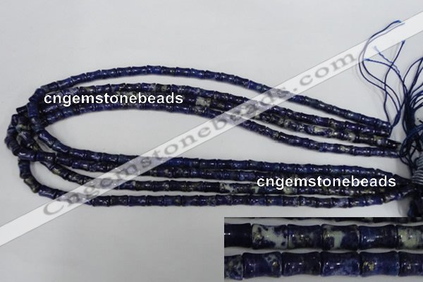 CNL432 15.5 inches 5*7mm bone natural lapis lazuli gemstone beads