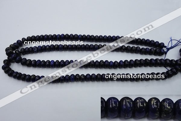 CNL611 15.5 inches 5*8mm rondelle natural lapis lazuli gemstone beads