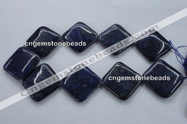 CNL693 15.5 inches 35*35mm diamond natural lapis lazuli beads