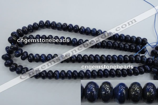 CNL864 15.5 inches 8*12mm rondelle natural lapis lazuli gemstone beads