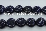 CNL932 15.5 inches 12*12mm heart natural lapis lazuli gemstone beads