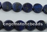 CNL988 15.5 inches 12mm coin natural lapis lazuli gemstone beads