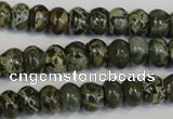 CNS510 15.5 inches 4*6mm rondelle natural serpentine jasper beads