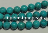 CNT147 15.5 inches 8mm round natural turquoise beads wholesale