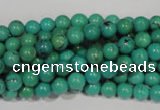 CNT205 15.5 inches 6mm round natural turquoise beads wholesale