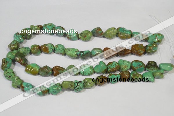 CNT245 15.5 inches 12*14mm - 14*16mm nuggets natural turquoise beads