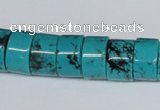 CNT26 16 inches 9*14mm wheel natural turquoise beads wholesale
