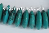 CNT29 16 inches 8*25mm rondelle natural turquoise beads wholesale