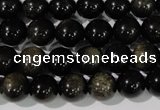 COB254 15.5 inches 10mm round golden obsidian beads wholesale