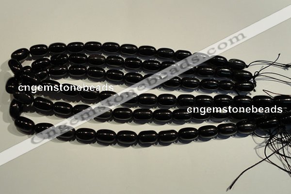 COB462 15.5 inches 10*14mm drum black obsidian beads wholesale