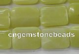 COJ108 15.5 inches 15*20mm rectangle olive jade beads wholesale
