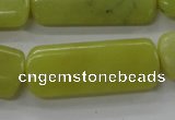 COJ109 15.5 inches 16*40mm rectangle olive jade beads wholesale