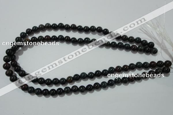 COJ302 15.5 inches 8mm round Indian bloodstone beads wholesale