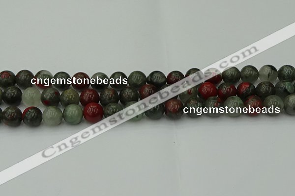 COJ453 15.5 inches 10mm round blood jasper beads wholesale
