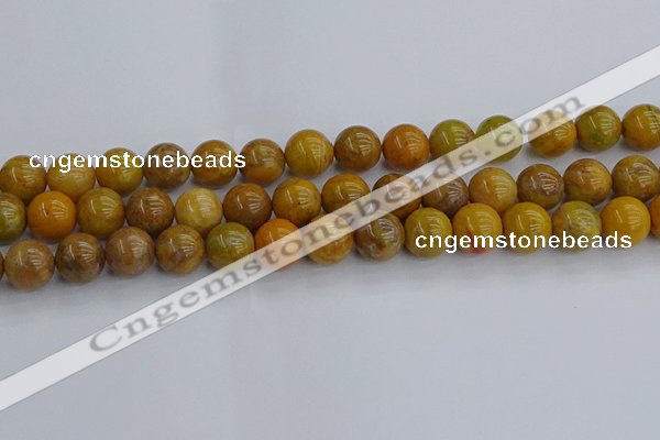 COJ603 15.5 inches 10mm round orpiment jasper beads wholesale