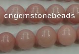 COP1215 15.5 inches 14mm round Chinese pink opal gemstone beads