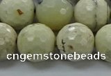 COP1475 15.5 inches 14mm faceted round African opal gemstone beads