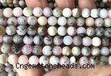 COP1902 15 inches 8mm round pink opal gemstone beads wholesale