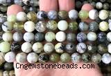 COP1913 15 inches 10mm round green opal gemstone beads wholesale