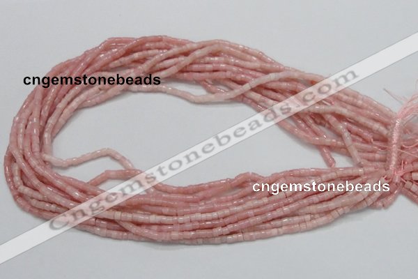 COP57 15.5 inches 2.5*3.5mm column natural pink opal gemstone beads