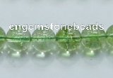COQ02 16 inches 12mm round dyed olive quartz beads wholesale
