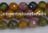 COS202 15.5 inches 8mm faceted round ocean jasper beads